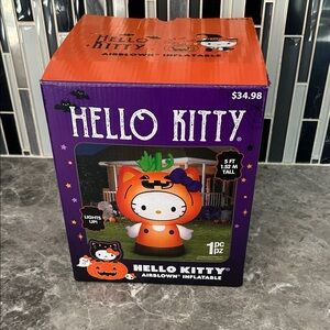 Hello Kitty Halloween Inflatable - Purple and Orange